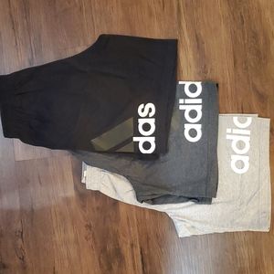 3 pair of Adidas shorts all in medium